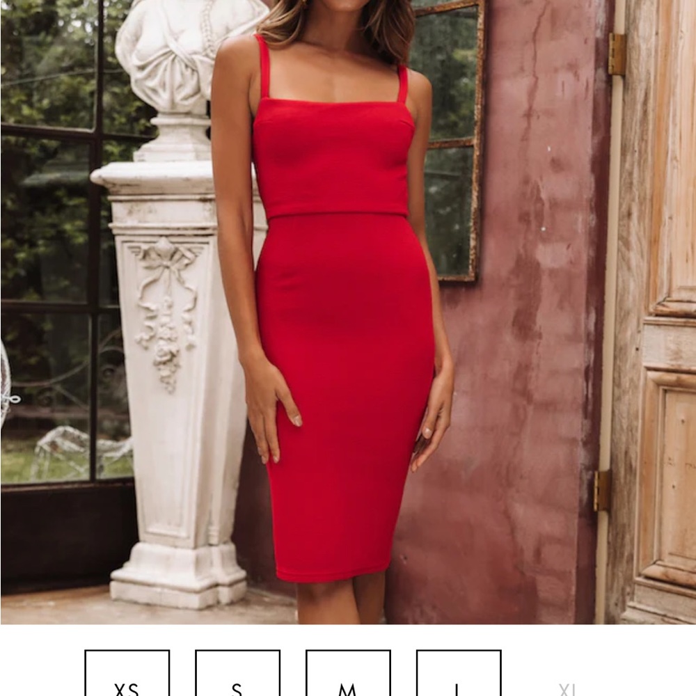 Hello Molly Made in Michigan Red Dress